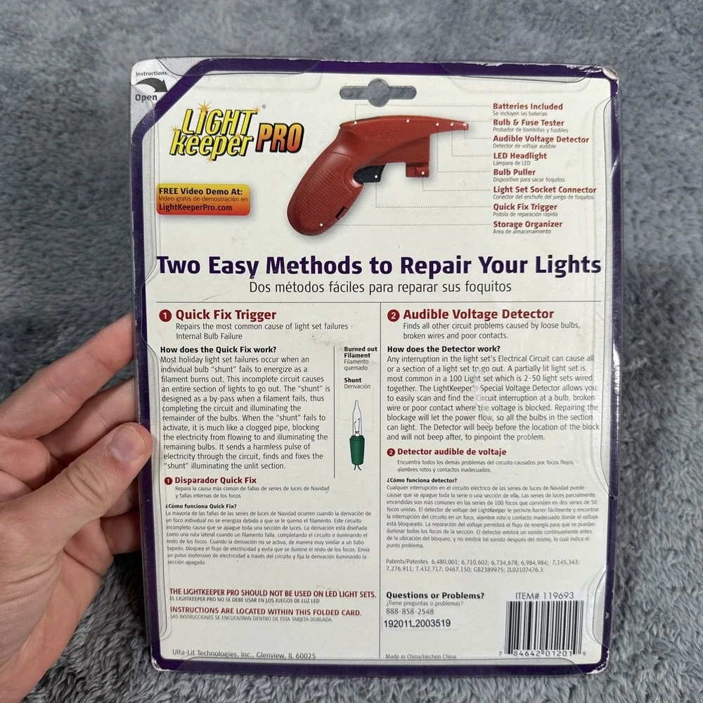 LightKeeper Pro Repair Tool for Light Sets & Pre-lit Trees BRAND NEW SEALED